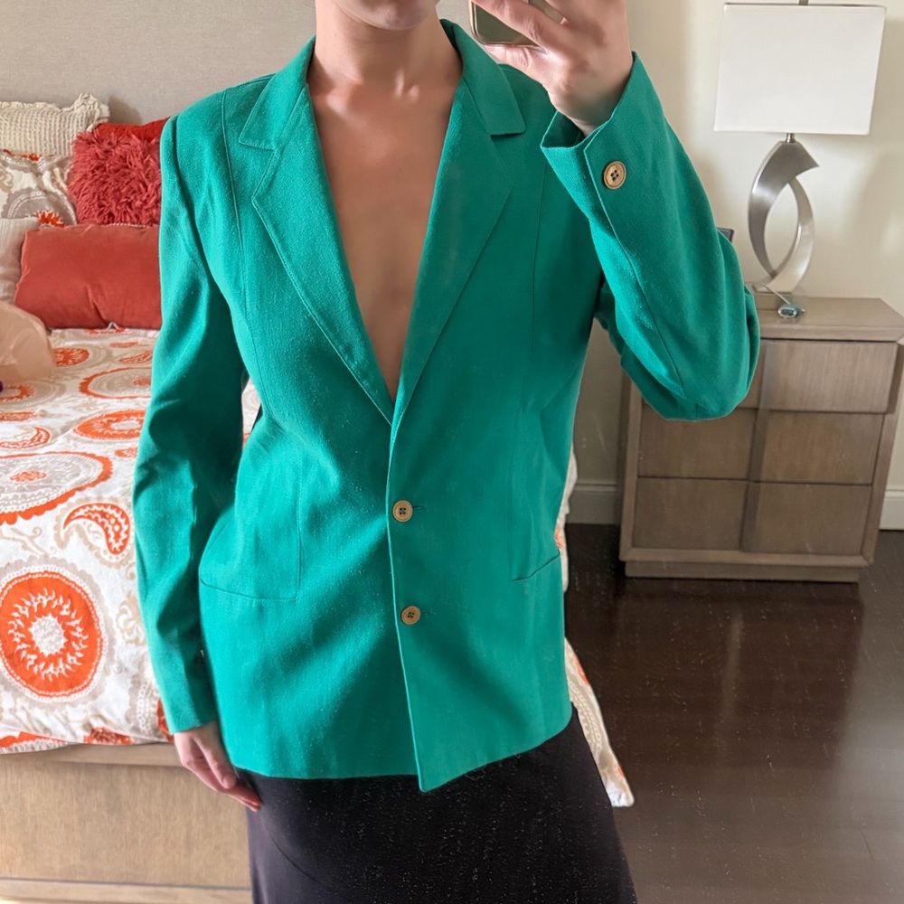 Vintage Givenchy Green Blazer